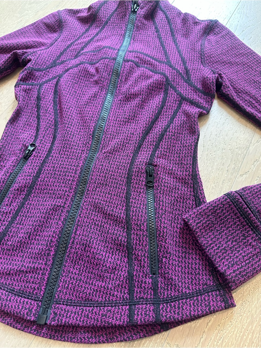 Lululemon Forme Jacket + Wunder Under Crop Set 2 Ziggy Wee Plum - Picture 3 of 10